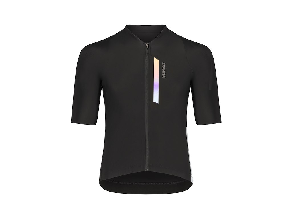 Bioracer Icon gravel cykeltrøje korte ærmer gradient sunset black herre