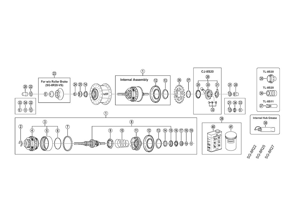 Shimano Nexus 8 låseskive til SG-8R20