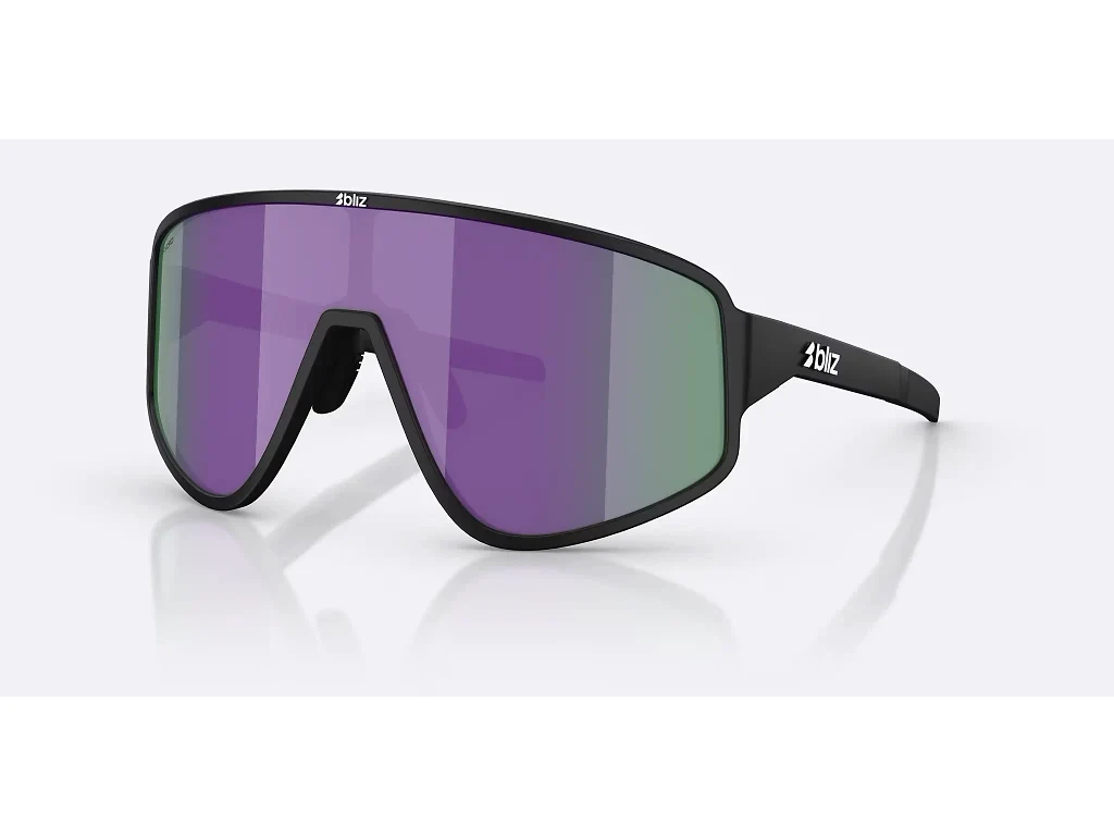 Bliz A004 Large - Cykelbriller - Matsort/Brun/Purple multi