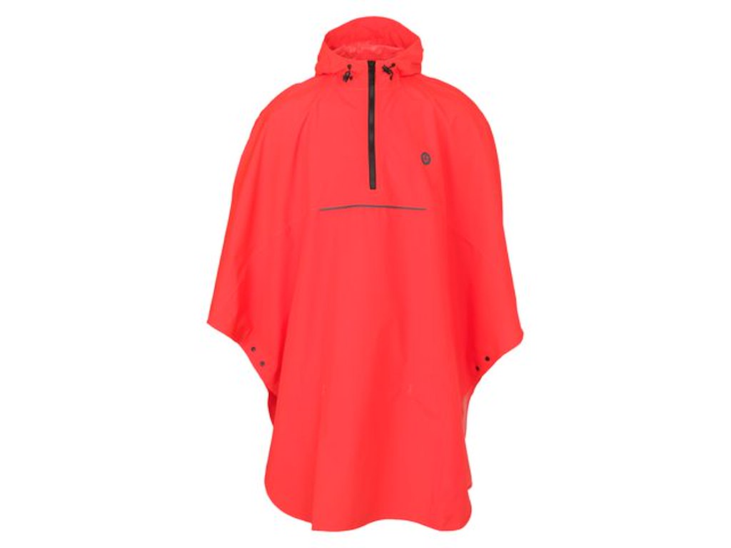 AGU GO Grant poncho Essential Hi-Vis neon red one size