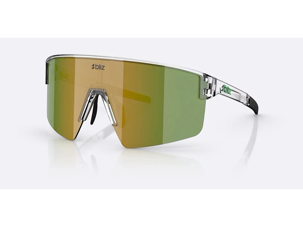Bliz P004 Medium cykelbriller transparent white/brown/green multi