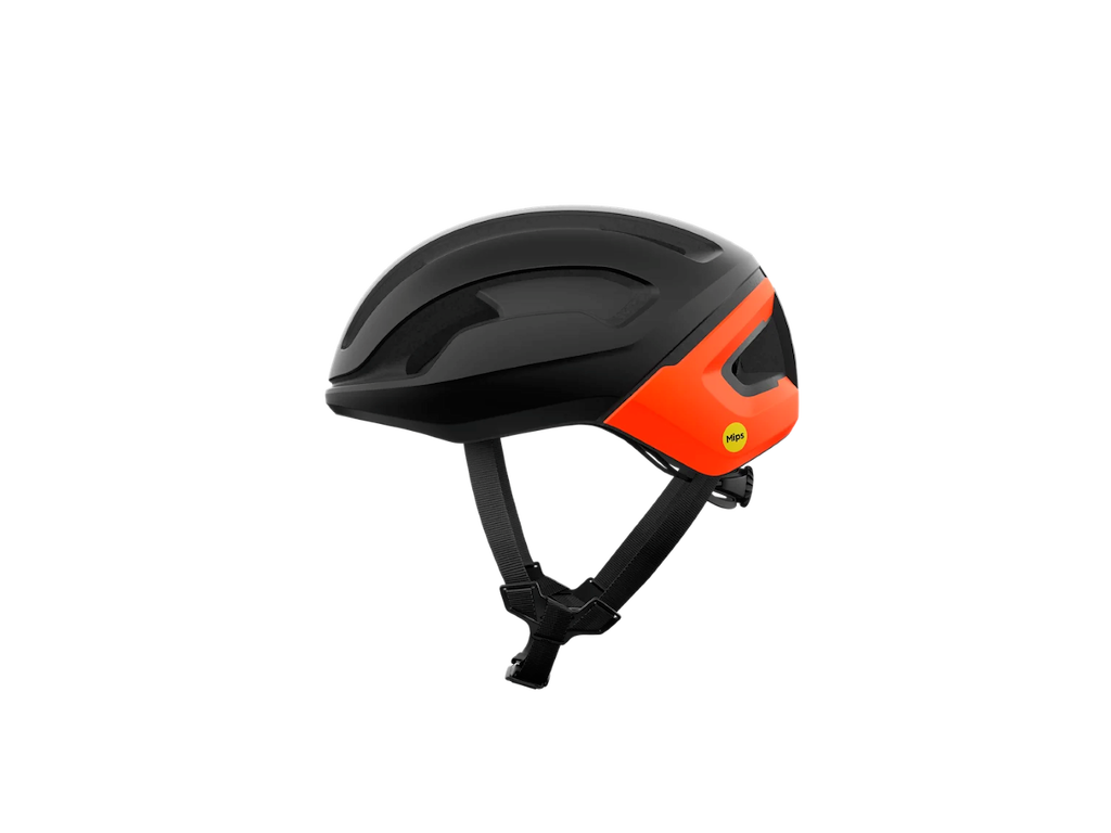 POC Omne Air MIPS - Cykelhjelm - Uranium Black Matt/Fluorescent Orange Matt - Str. L/56-61cm cm