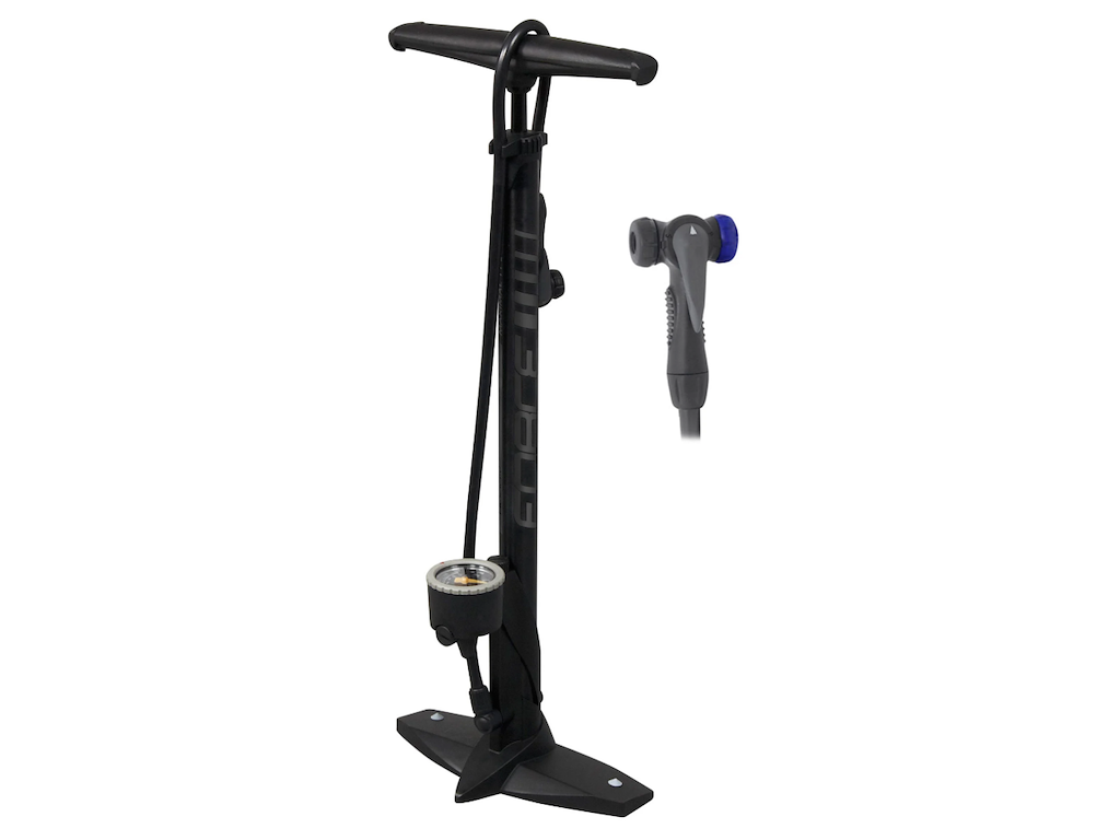 FORCE Hobby Fodpumpe - Med Manotmeter - 11 Bar/160 PSI - Sort