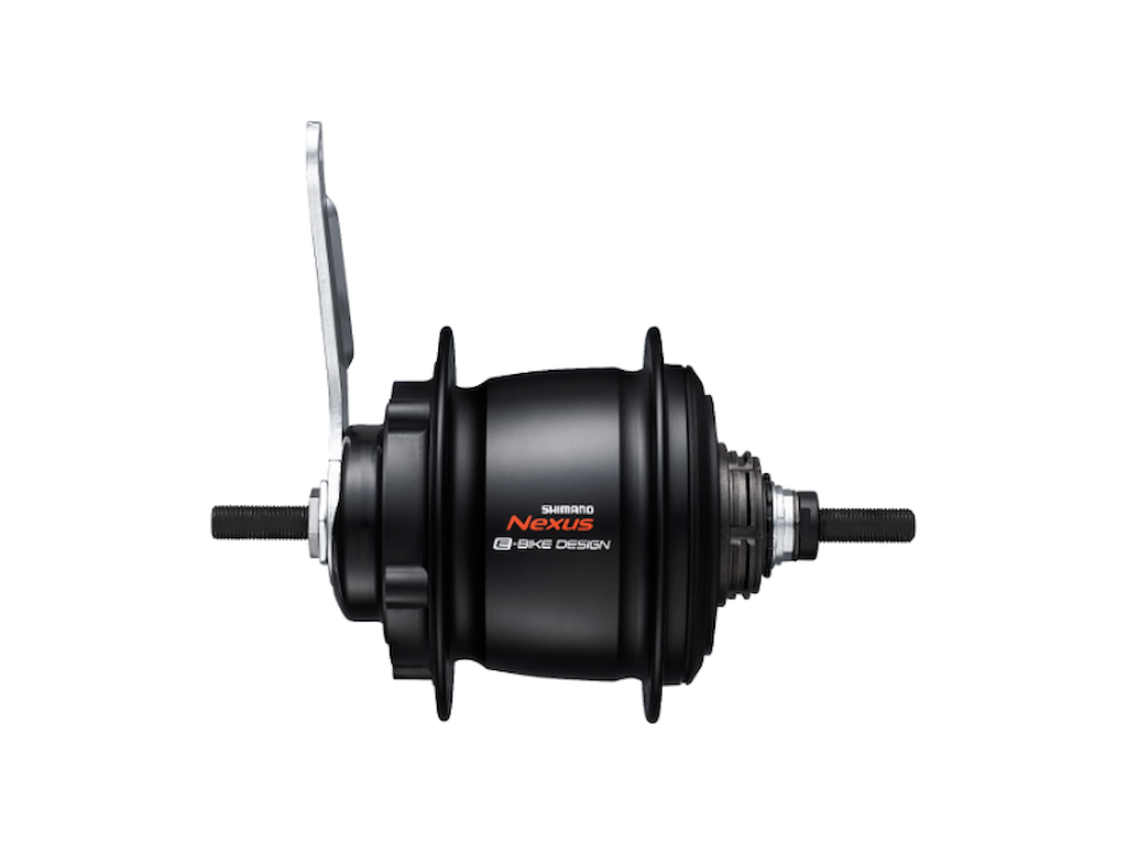Shimano nexus bagnav med 5 gear 187mm aksel til 36 eger sort SG-C7002-5CD med fodbremse