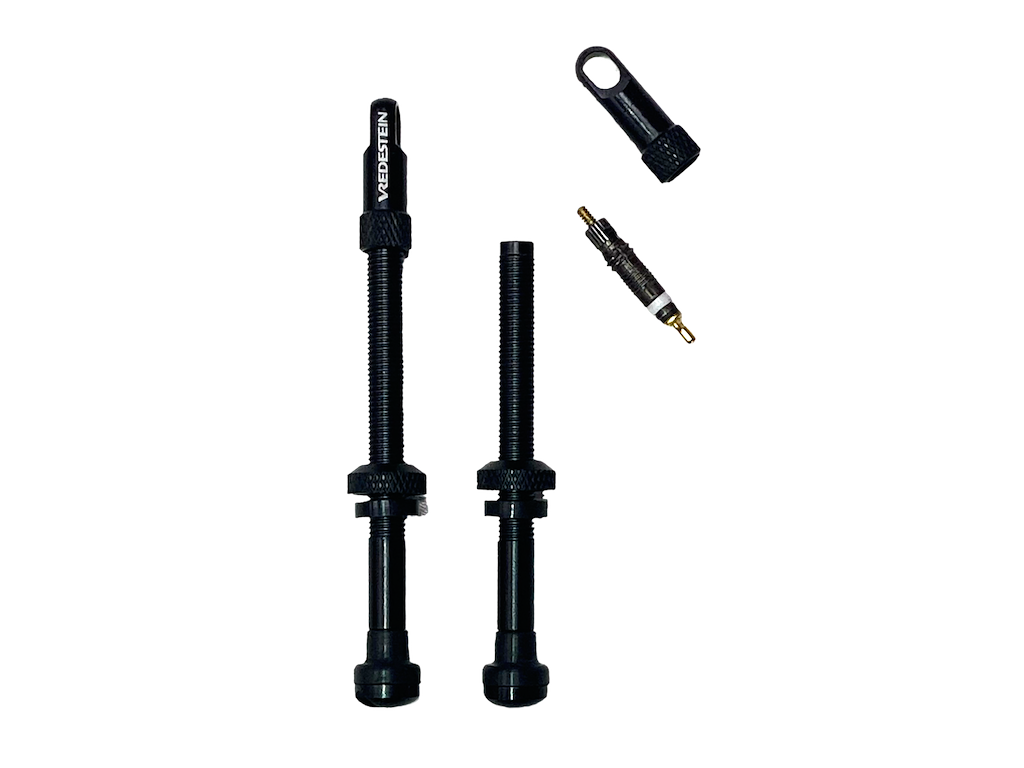 Vredestein Tubeless ventiler 2 stk. 70mm lang - sort