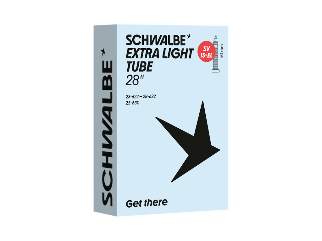 Schwalbe Extra Light slange 700c/28"x0,90-1,10 (23/28-622/630) med 40mm lang racerventil SV15-EL