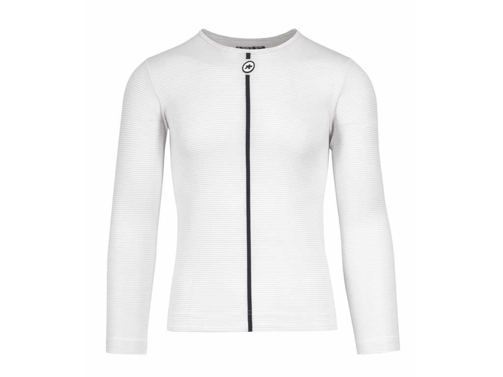 Assos sommer LS skin layer cykeltrøje lange ærmer holy white herre