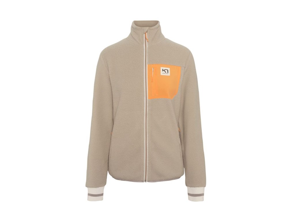 Kari Traa Rothe Midlayer fleecetrøje beige dame
