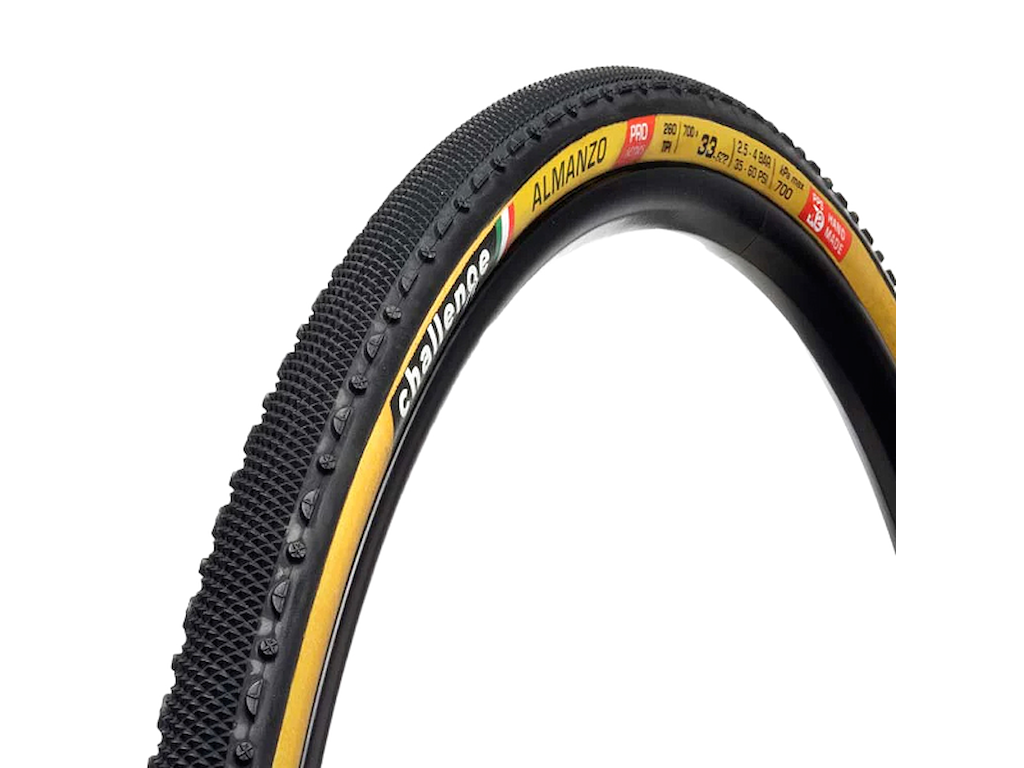 Challenge Almanzo Pro clincher foldedæk tube only gravel 700x33c tan