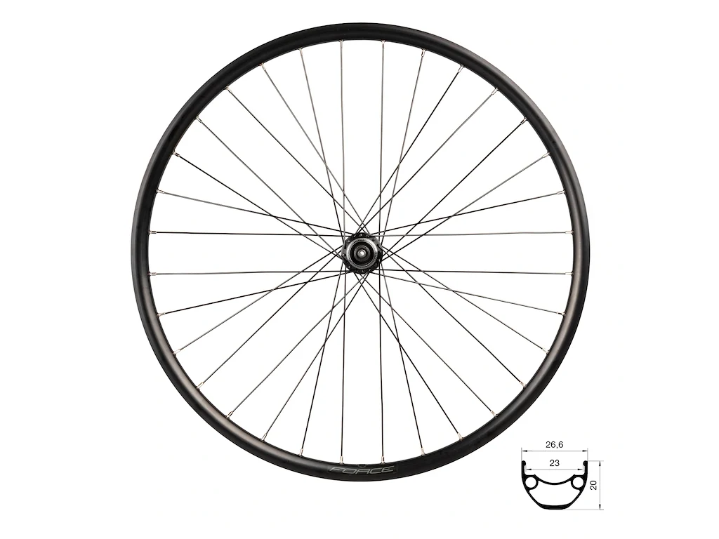 FORCE Basic baghjul 27,5"(584x23) Shimano 8-11 gear Disc Center lock 32 eger huller