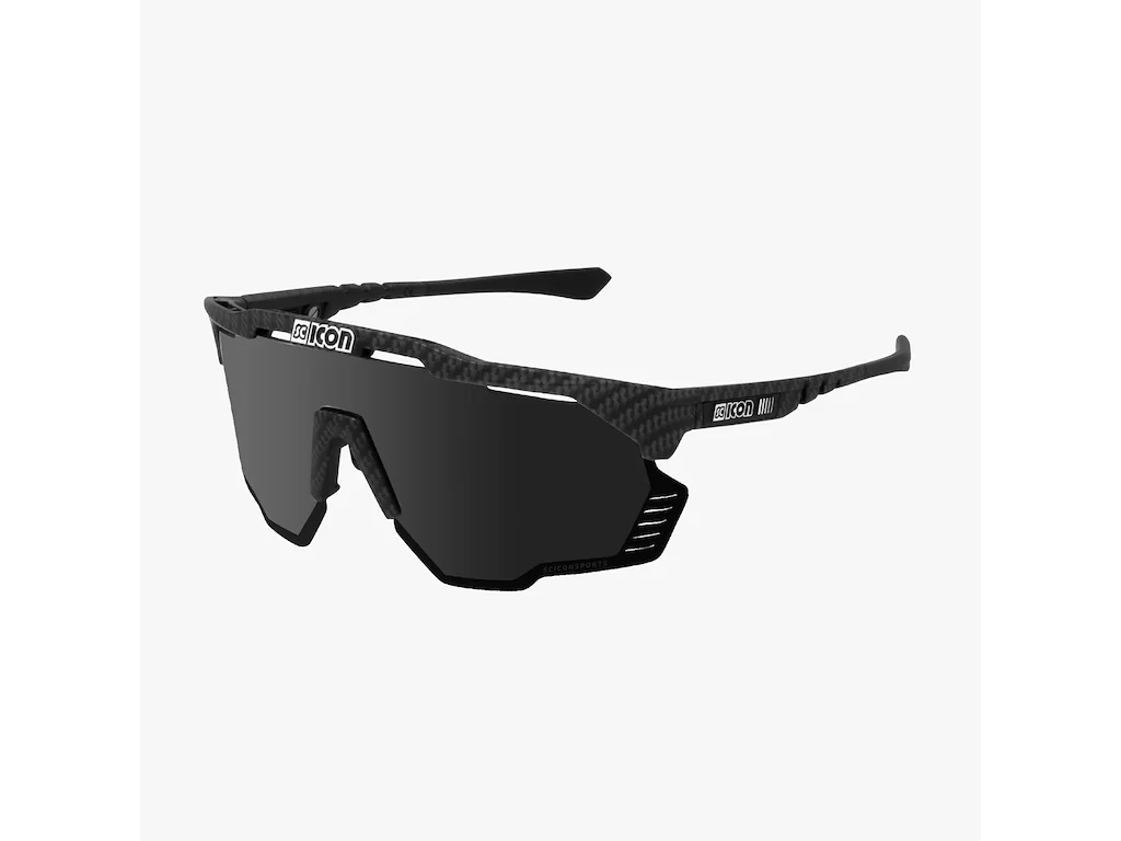 Scicon Aeroshade Kunken - Cykelbriller - Carbon Matt/Multimirror Silver