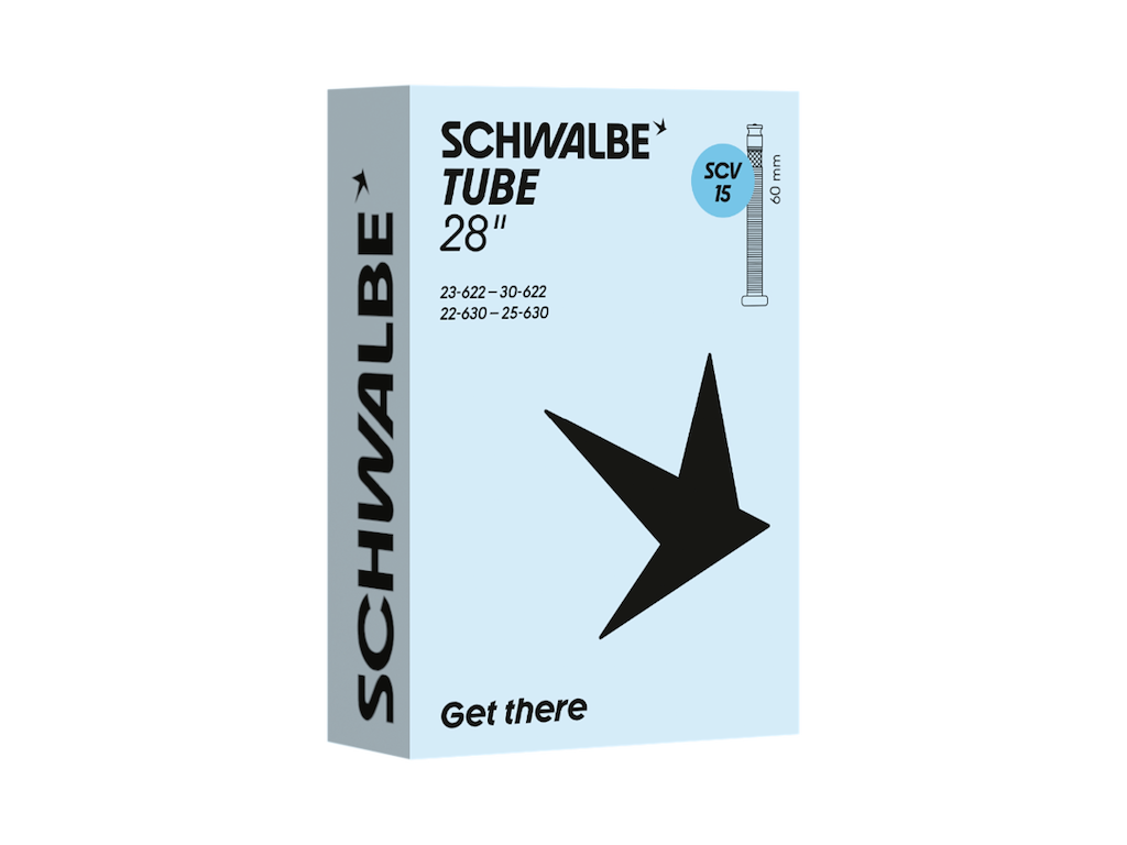 Schwalbe slange 28" (23/30-622/630) med 60mm SCV Clik ventil - SCV15