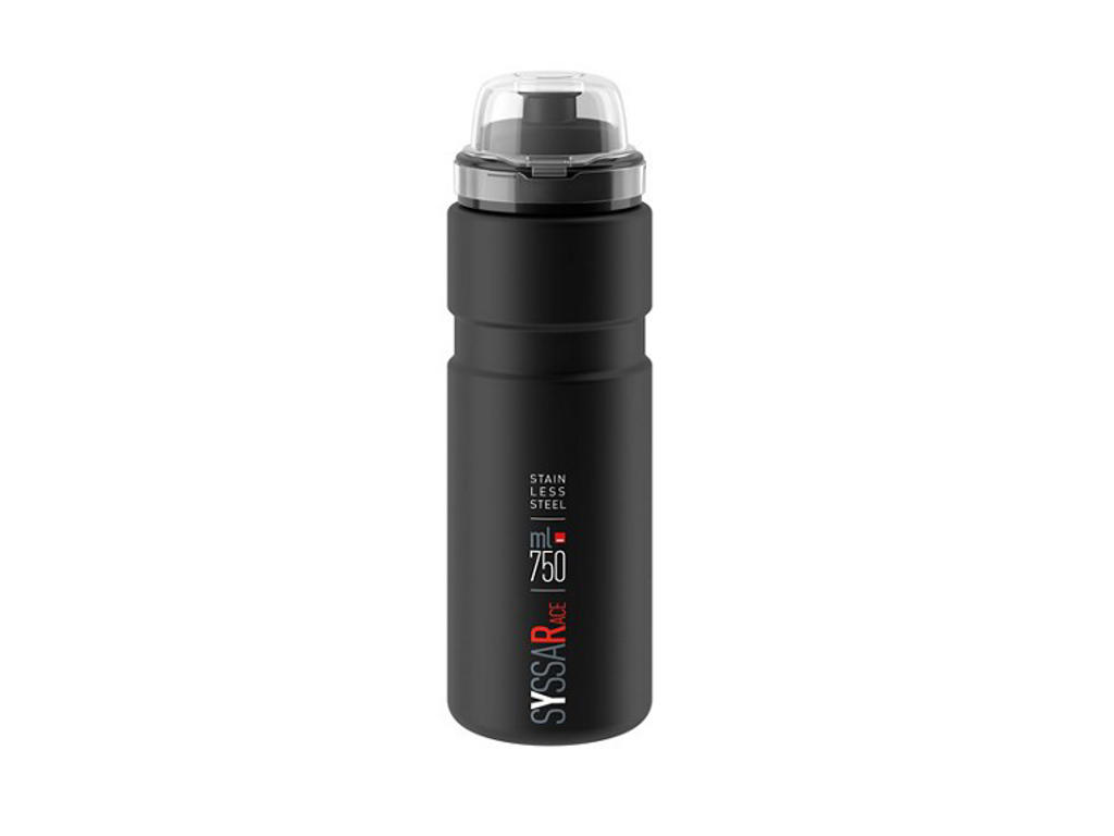 Elite Syssa Race drikkeflaske i rustfrit stål sort 750 ml