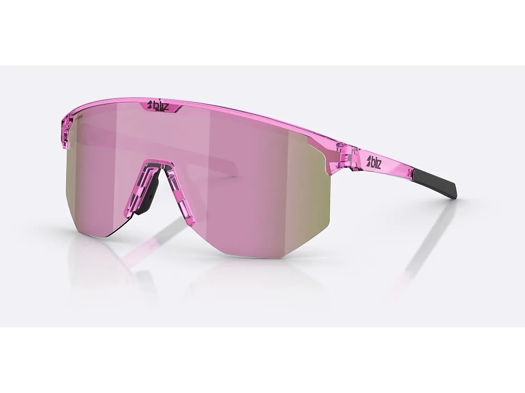 Bliz Hero Large - Cykelbriller - Transparent Pink/Brown/Rose Multi