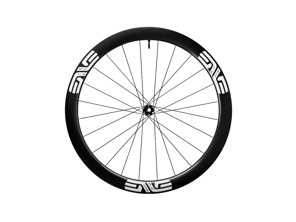 ENVE G SES 4.5 forhjul Gravel 700c Center Lock disc og E-Thru 12 x 100mm med hvide stickers