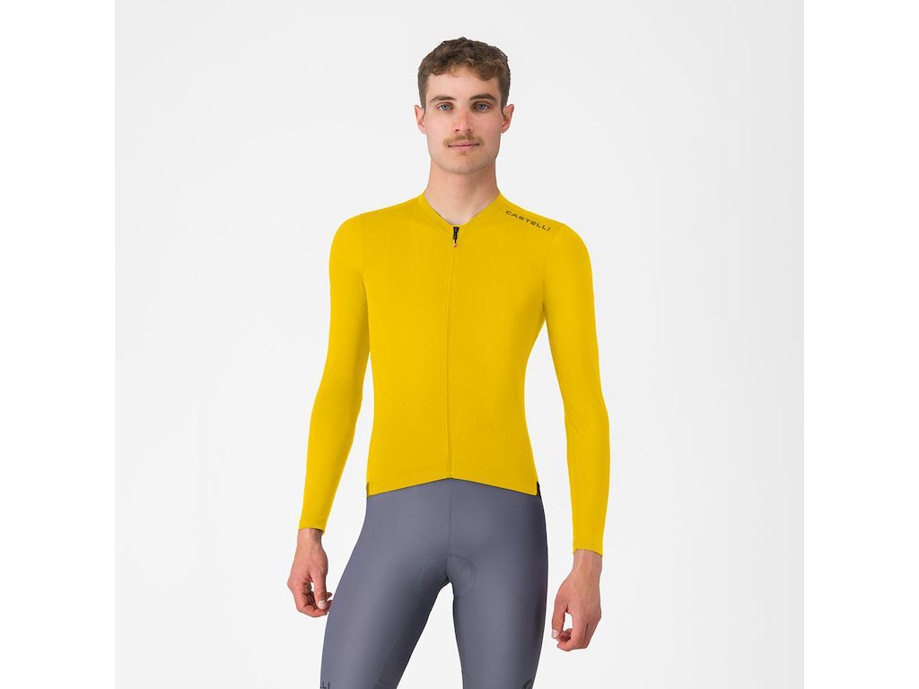 Castelli Espresso 2 LS Jersey - Cykeltrøje - Lange Ærmer - Herre - Mango Mojito - XS