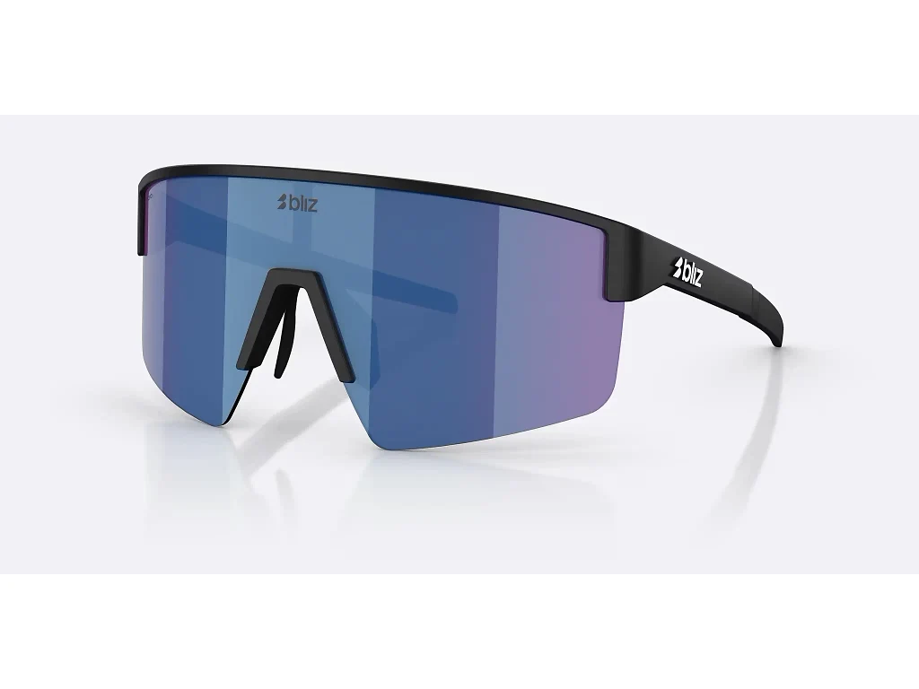 Bliz P004 Large cykelbriller matsort/blue mirror