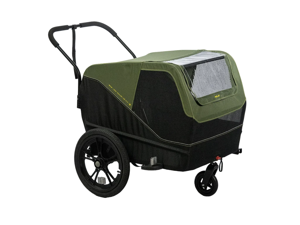 XLC hunde trailer medium sort/grøn