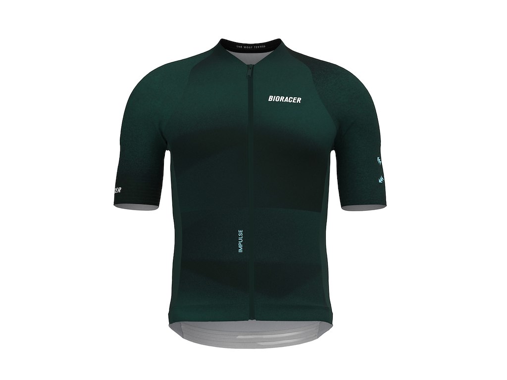 Bioracer Icon Impulse Jersey - Cykeltrøje - Korte Ærmer - Herre - Emerald Green - 2XL