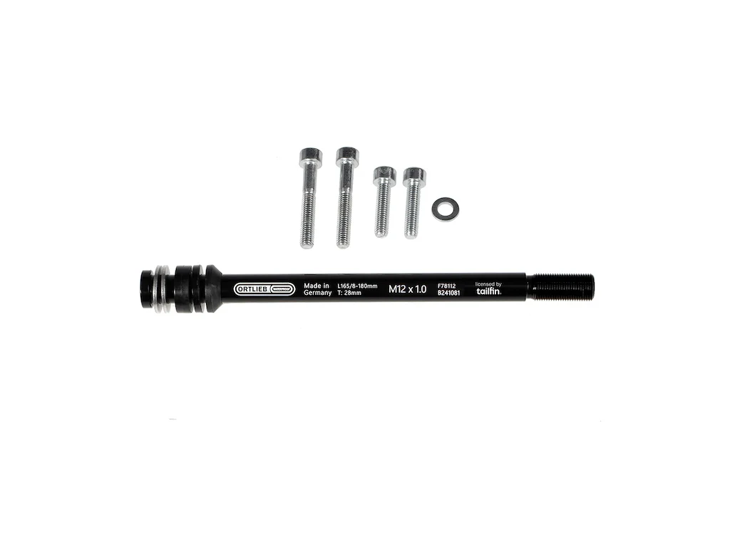 Ortlieb Thru Axle M6-Connector - 1 mm - Sort