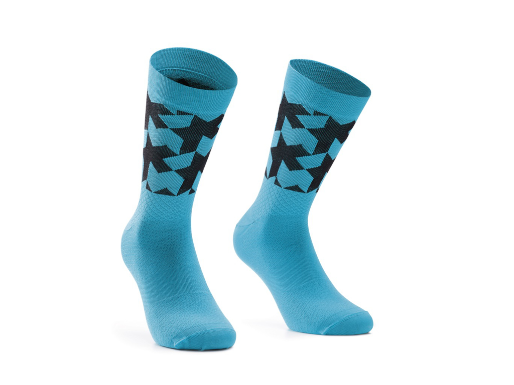 Assos Monogram Socks EVO cykelstrømper hydro blue