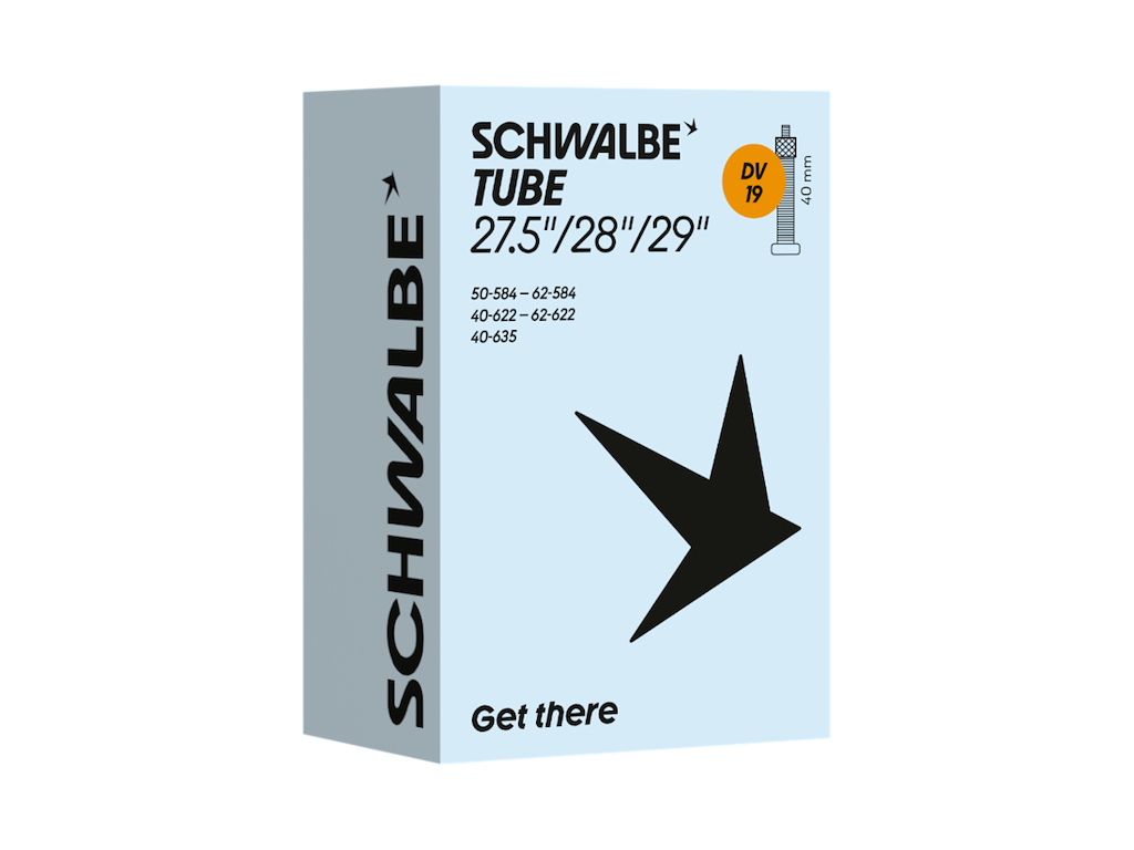 Schwalbe slange 27,5/29"x1,60-2,50 (40/62-584/635) med 40mm lang Dunlop ventil DV19