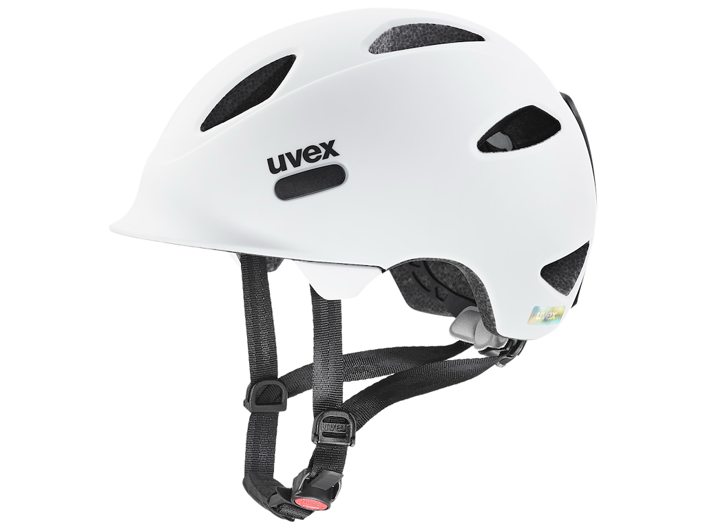 Uvex Oyo Cykelhjelm Kids - White black - Str. 50-54 cm