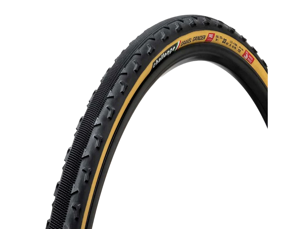 Challenge Gravel Grinder Pro clincher tube only foldedæk gravel 700x33c tan