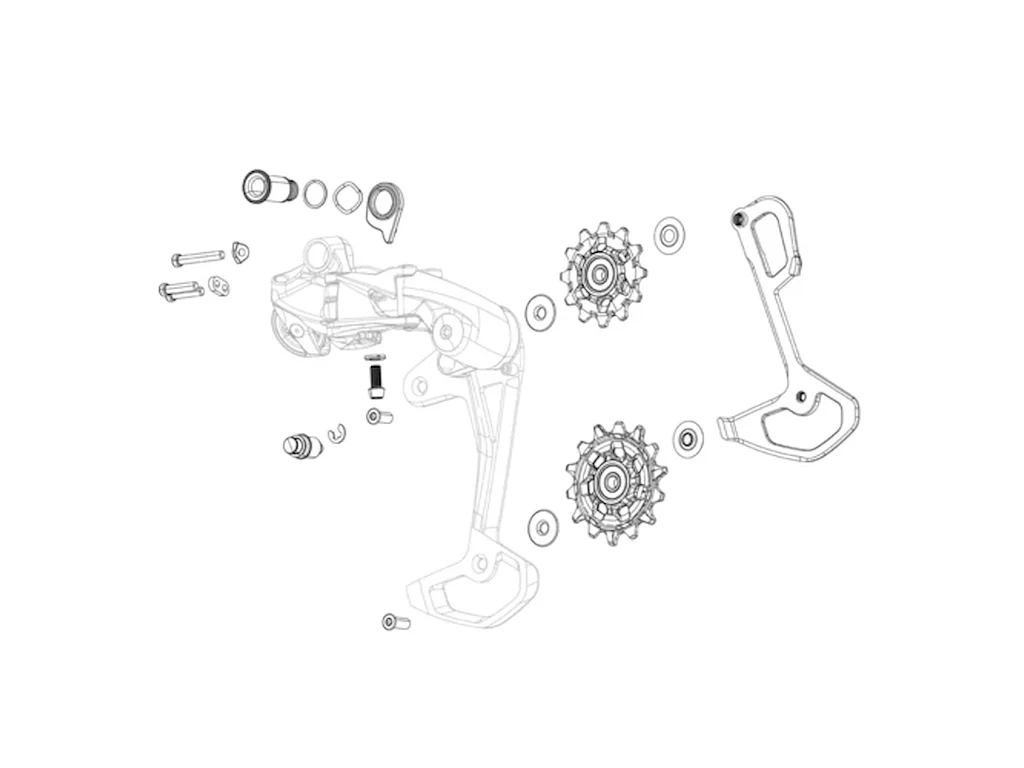 SRAM Eagle AXS bagskifter bolt kit