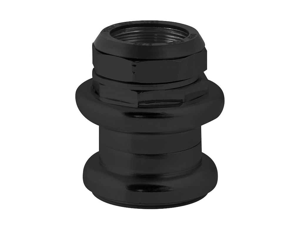 FORCE styrfittings med gevind 1 1/8'' stål - Sort