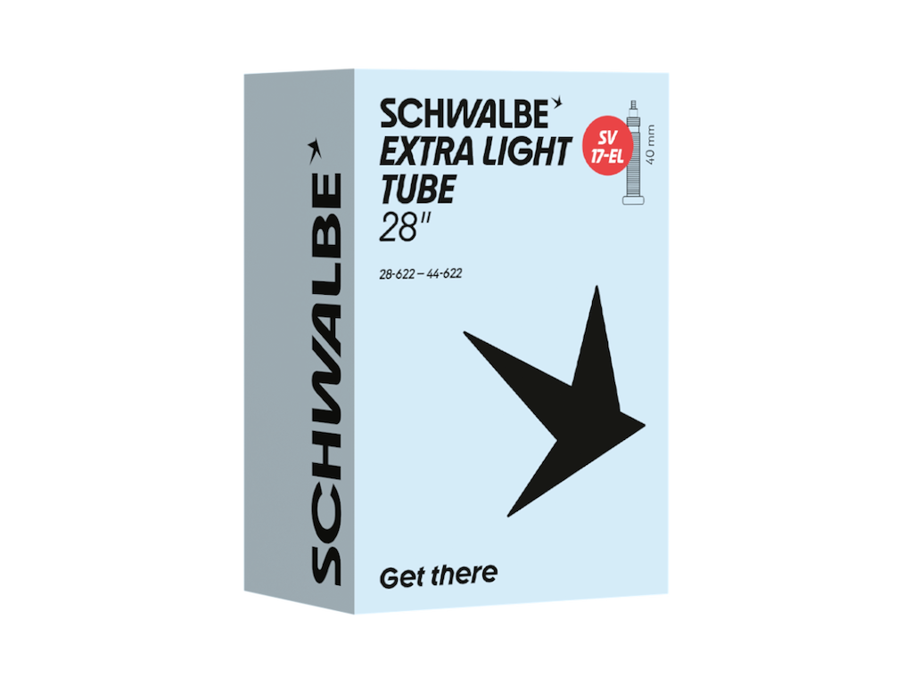 Schwalbe Extra Light slange 700c/28"x1,10-1,80 (28/44-622) med 40mm lang racerventil SV17-EL