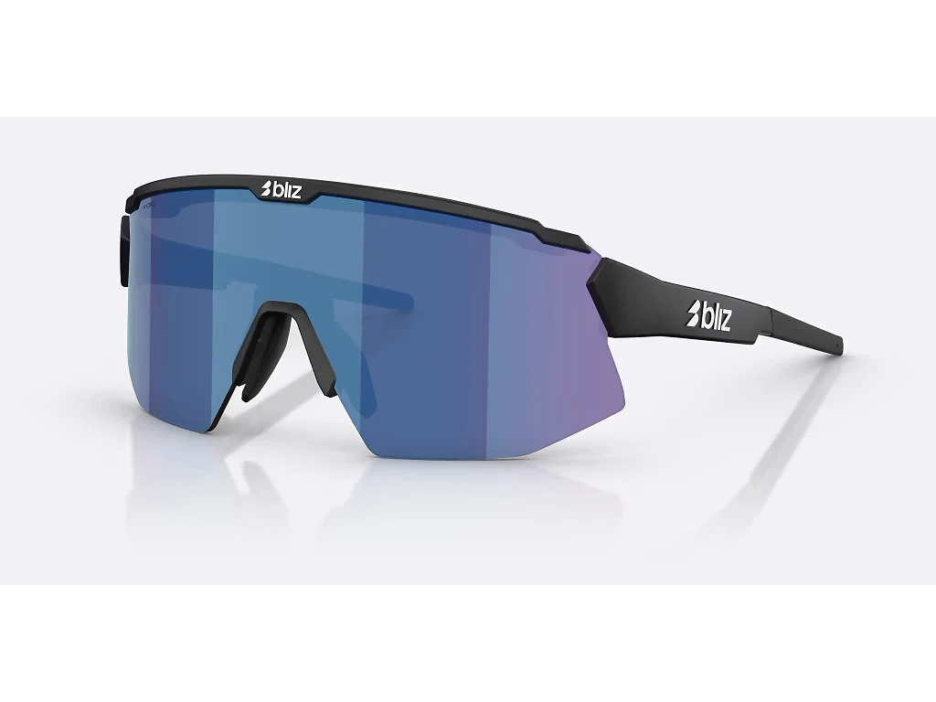 Bliz Breeze Small - Cykelbriller - Matsort/Smoke/Blue Multi