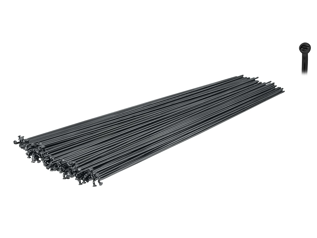 FORCE eger rustfri stål sort 2mm x 254mm 10 stk. uden nipler