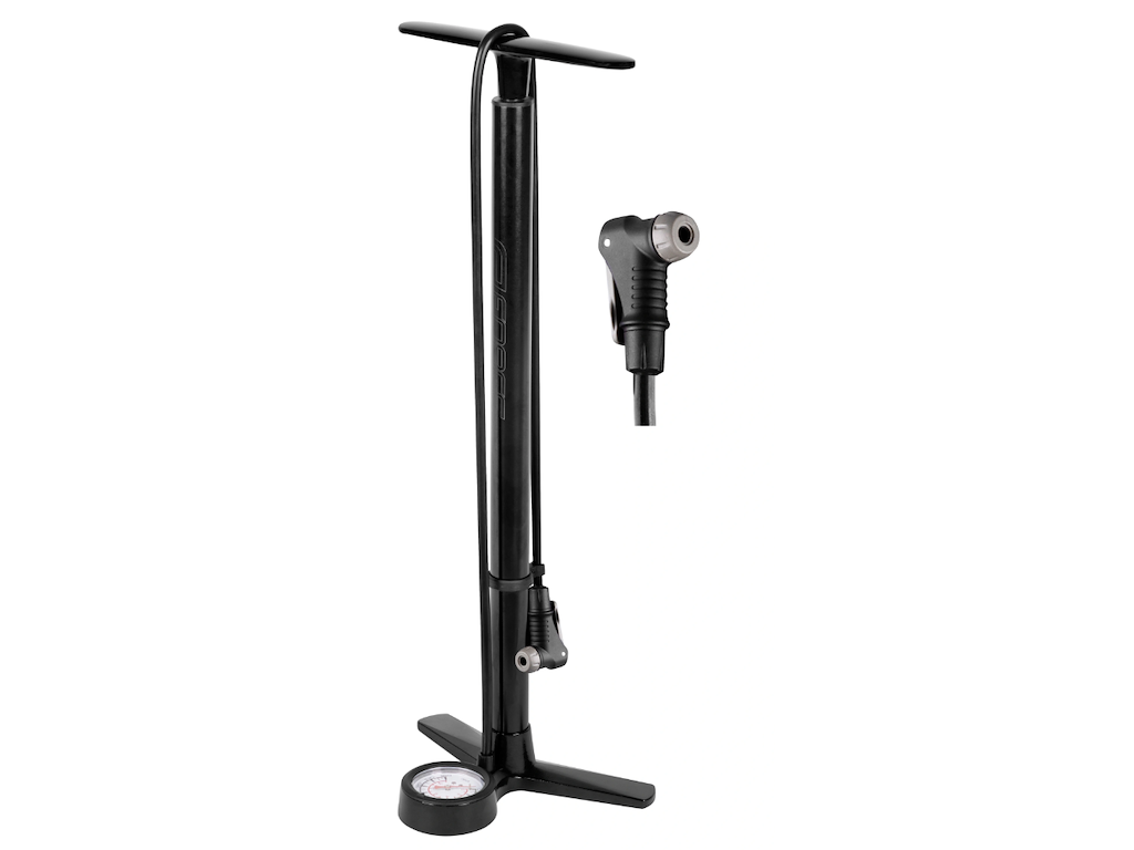 FORCE Magna 2.0 Fodpumpe - Med Manometer - 11 Bar/160 PSI - Sort