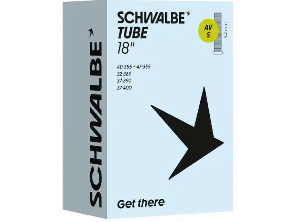 Schwalbe slange 18 x 1,75 med 40mm lang Autoventil AV5
