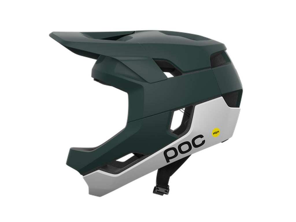 POC Otocon Race Mips Fullfacehjelm - Pargasite Green Matt/Hydrogen White Matt - Str. 59-62 cm
