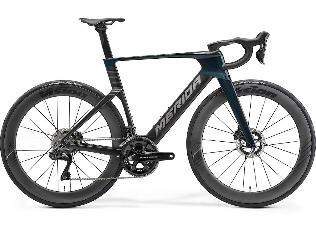 Merida Reacto Team racercykel carbon halo green/ud/slate grey