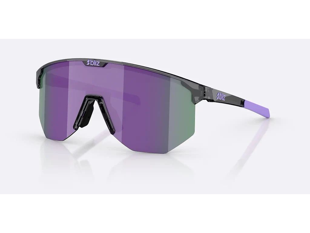 Bliz Hero Large - Cykelbriller - Crystal Black/Grey/Purple Multi