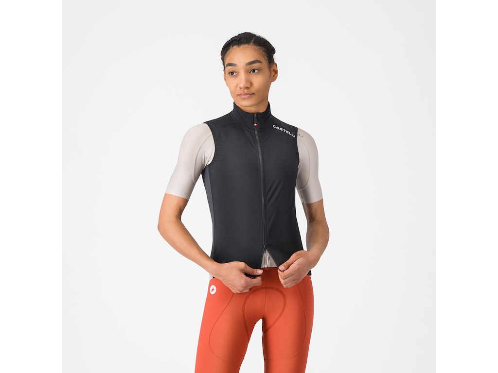 Castelli Espresso 2 Womens Vest - Dame - Sort/Hvid - Str. XXS