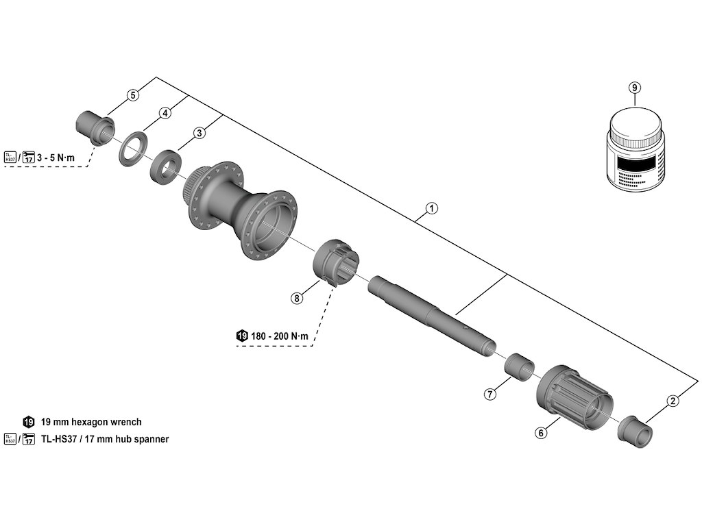 Shimano kassettehus til bagnav model FH-TC500 8-11 gear