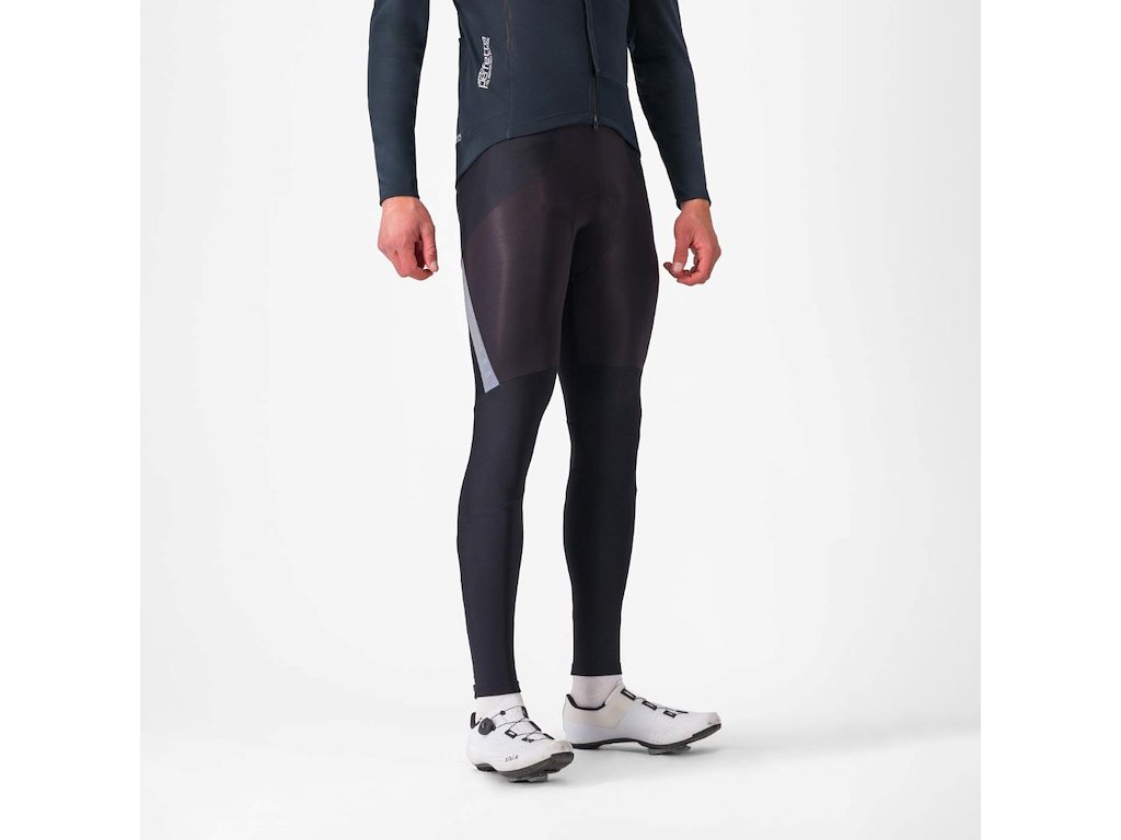 Castelli Sorpasso RoS Bibtights - Cykelbukser m/pude - Sort/Silver Refleks - Herre - M