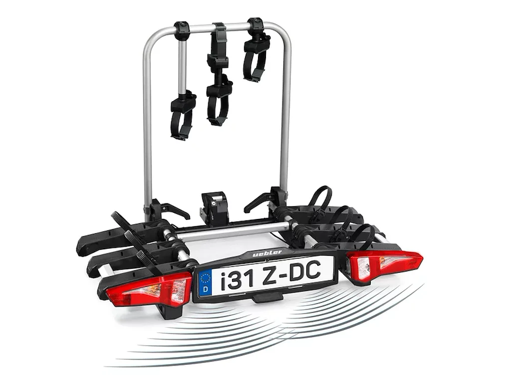 Uebler i31 Z-DC Cykelholder til 3 cykler med 60 ° fold-down function og reverse driving control