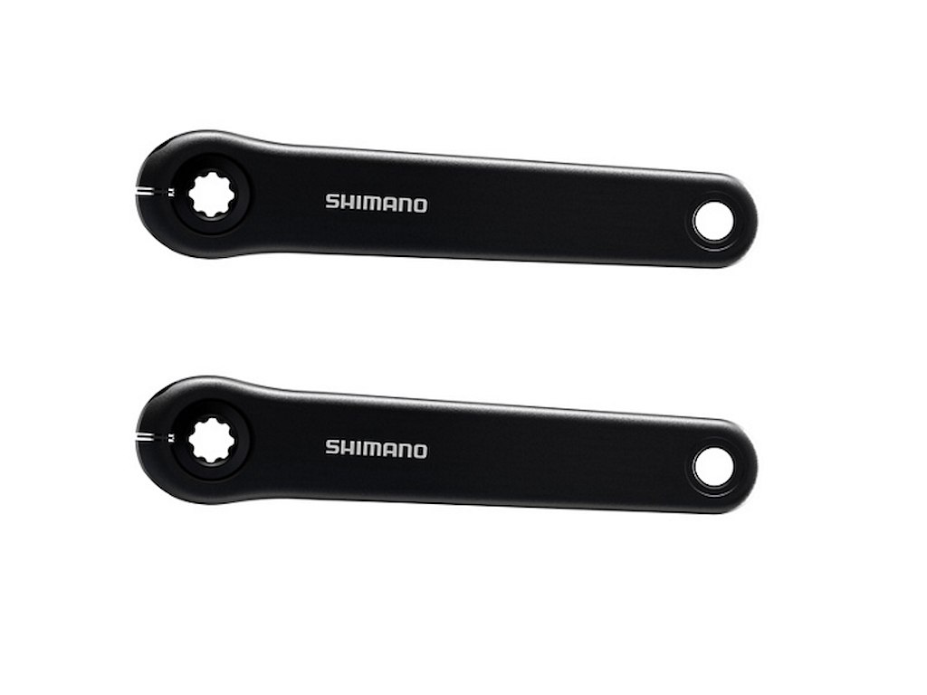 Shimano Steps - Pedalarmset FC-E5000 - 170 mm - Sort - Uden klinge