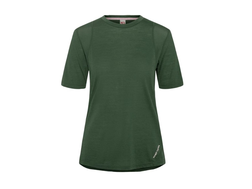 Kari Traa Embla uld t-shirt merino grøn dame