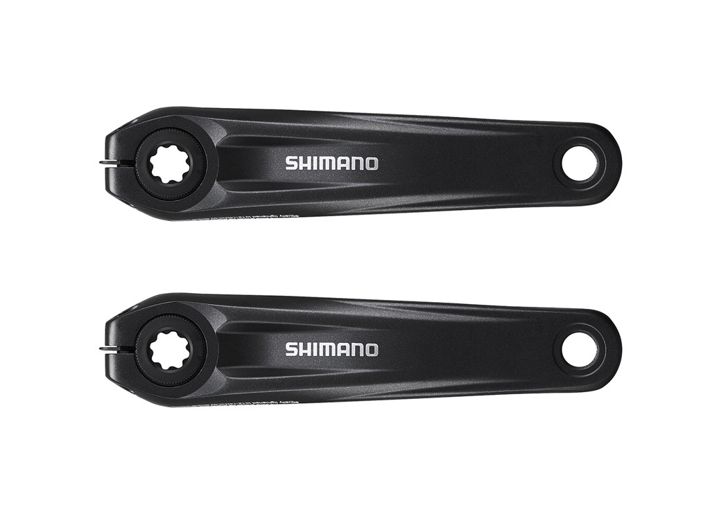 Shimano Steps - Pedalarmset FC-E8000 - 175 mm - Sort - Uden klinge