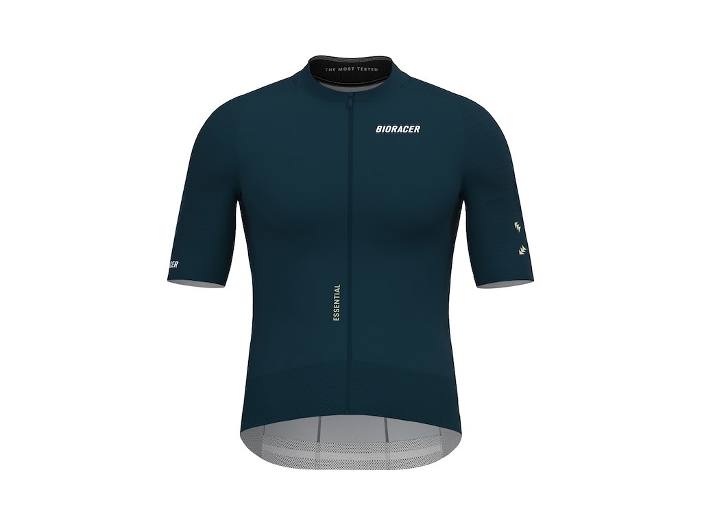 Bioracer Epic Essential Jersey - Cykeltrøje - Korte Ærmer - Herre - Graphite Blue - XS