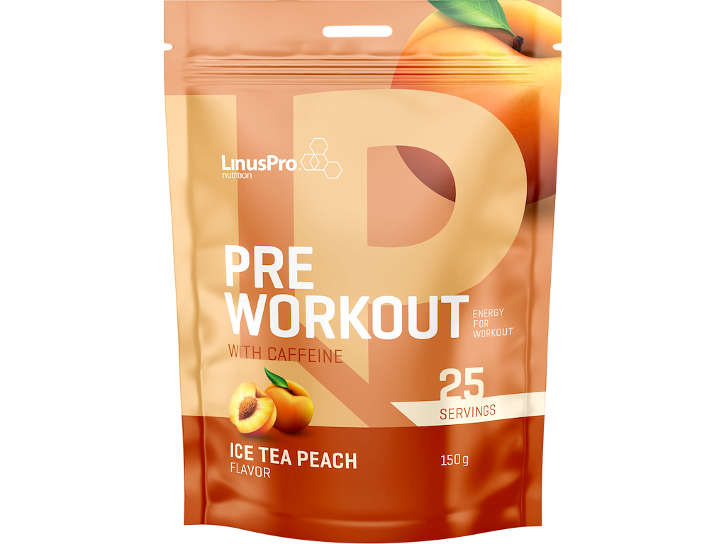 LinusPro Pre Workout med Koffein - Ice Tea - 150g