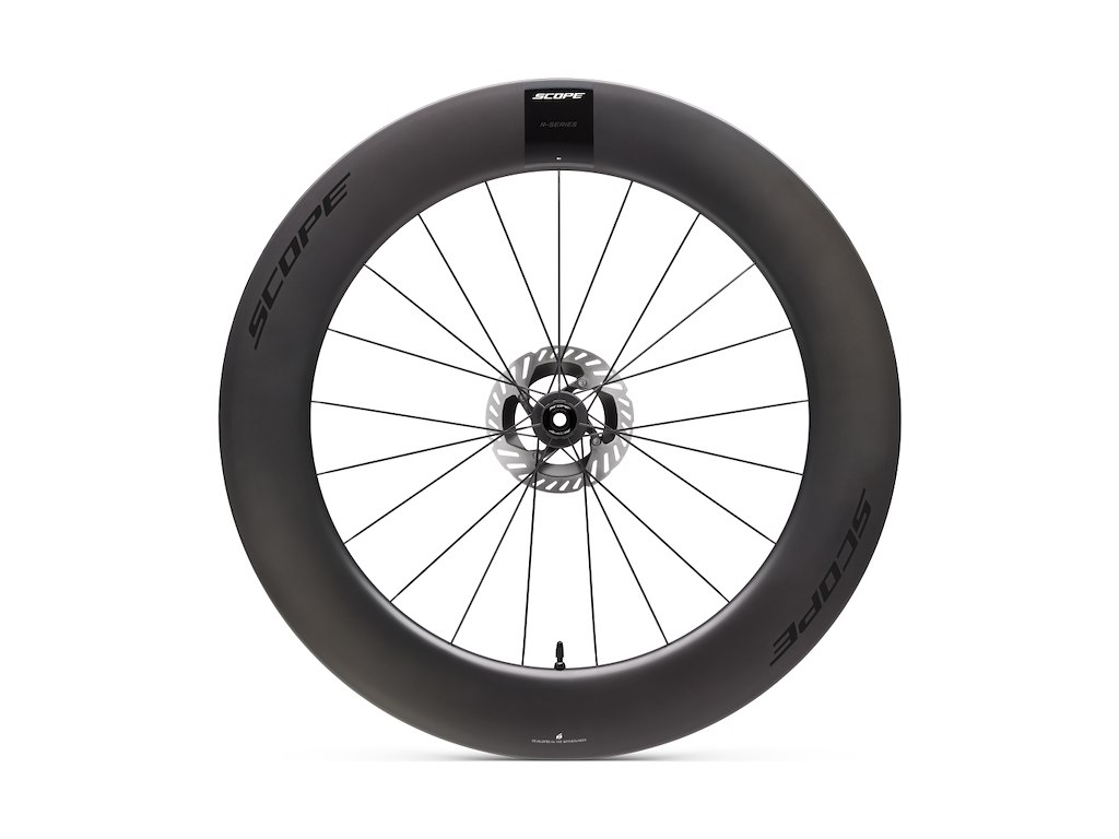 Scope R8.T Disc forhjul Carbon 700c 85mm fælg - Black decals - 2026