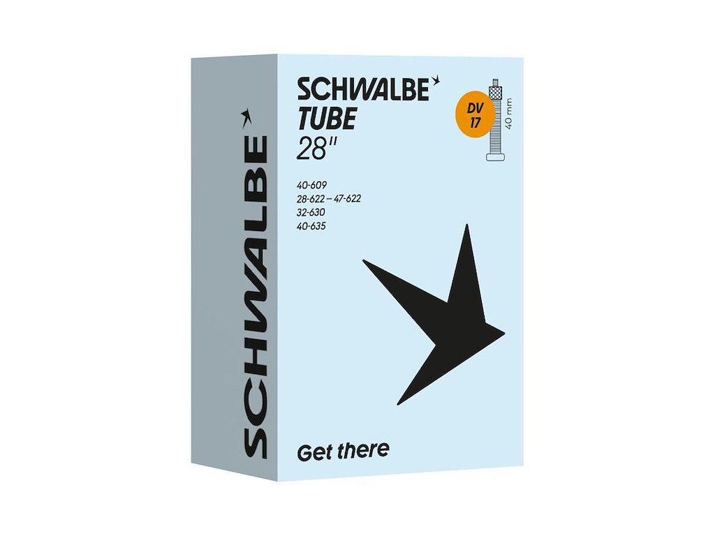 Schwalbe slange 700 x 28-45c med 40mm lang Dunlop ventil DV17