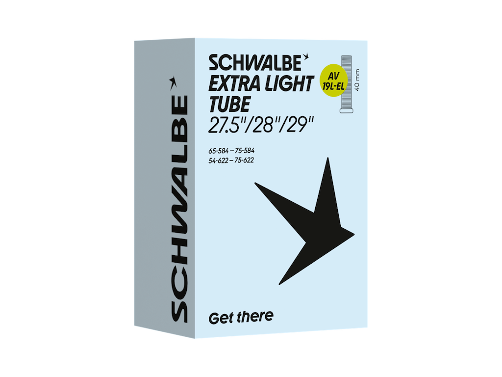 Schwalbe Extra Light slange 27,5/29"x2,10-3,00 (54/75-584/622) med 40mm lang Autoventil AV19L-EL